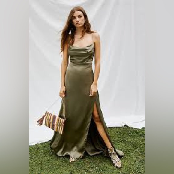 Fame and Partmers discontinued Rosabel maxi dress in Bronze - Picture 7 of 10